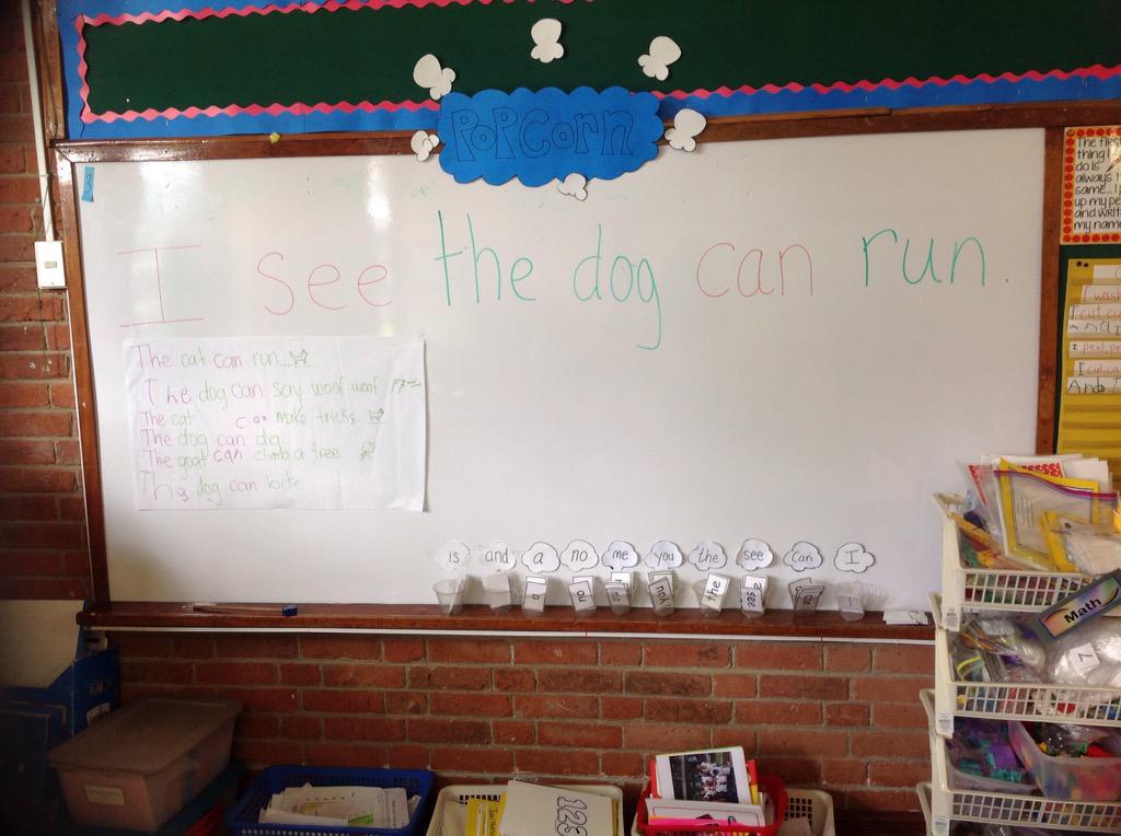 lucia_mutz's tweet photo. Practice your popcorn words!!! 
( good disguise for sight words) haha 😜 #caglit http://t.co/W4QbmsAdyq