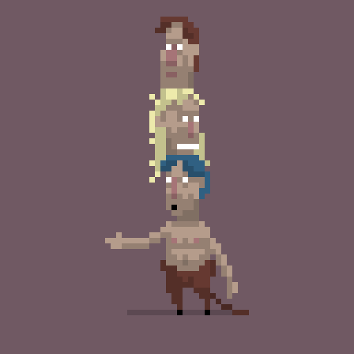 sandorkllo's tweet photo. #multiheadedbeast for  @Pixel_Dailies #pixel_dailies  
#pixelart #aseprite http://t.co/rSMoLDvGjH