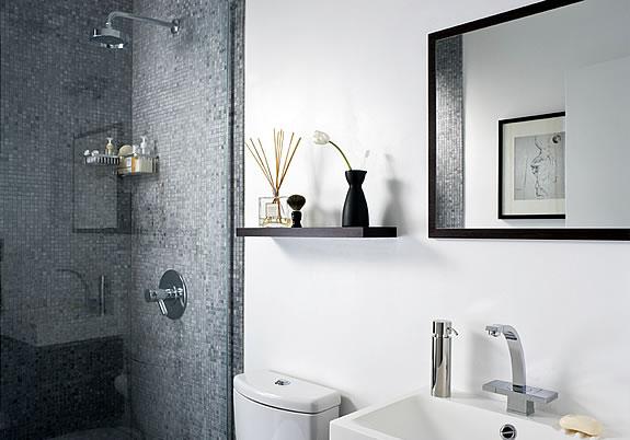 Wu wu! Get inspired - a bathroom by Jason Wu @brizo Loki Collection #brizofaucet #bathdesign