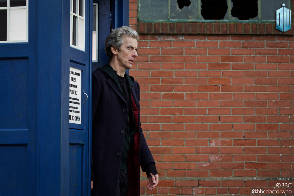 bbcdoctorwho's tweet photo. VIDEO: Peter Capaldi, Jenna Coleman and Steven Moffat go back to Before the Flood at http://t.co/kn9aDPajUs http://t.co/ISwJxmzrsr