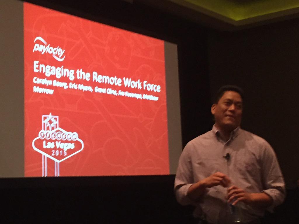 glenn_larson's tweet photo. Work from home tips. App to notify family family members when in a zoom meeting. Brilliant. #techcon2015 http://t.co/d7C1VlMzNH