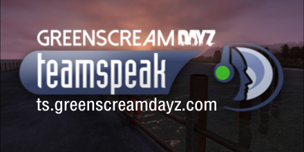 GreenScreamDAYZ's tweet photo. Looking to make new friends to play #DayZ with? Try our free, public TeamSpeak: http://t.co/PH0o1gIJt0 http://t.co/SwQkNbnuCX