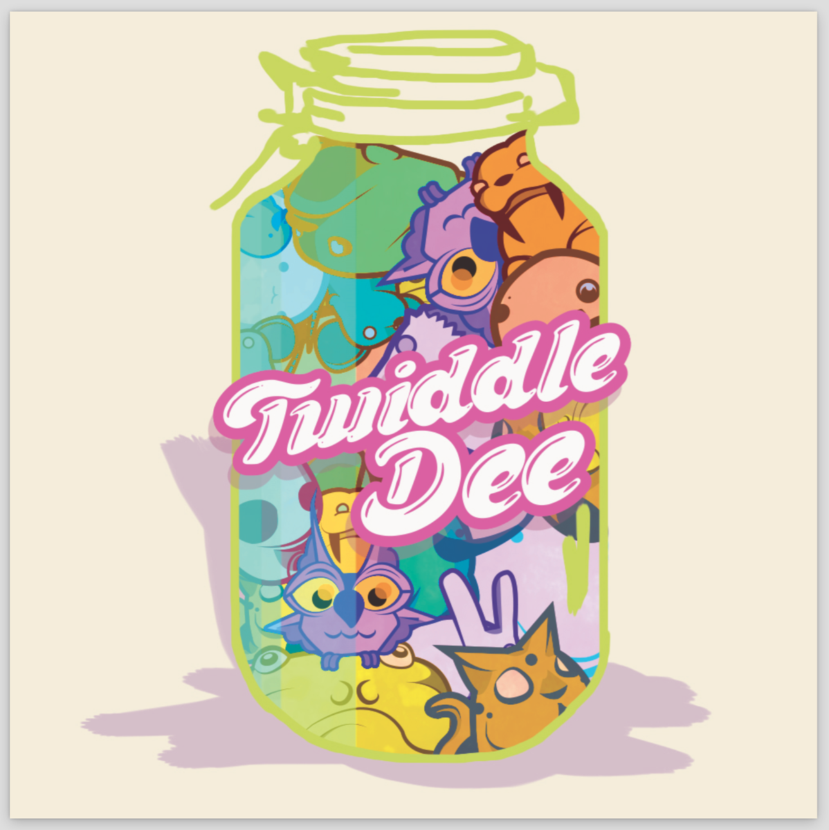 KaylaWalkinshaw's tweet photo. the twiddle series all bound in a bottle! #thetwiddles #cartoon #illustration #create #art #fun #whynot #colorful #it http://t.co/U9hVNU5FYd