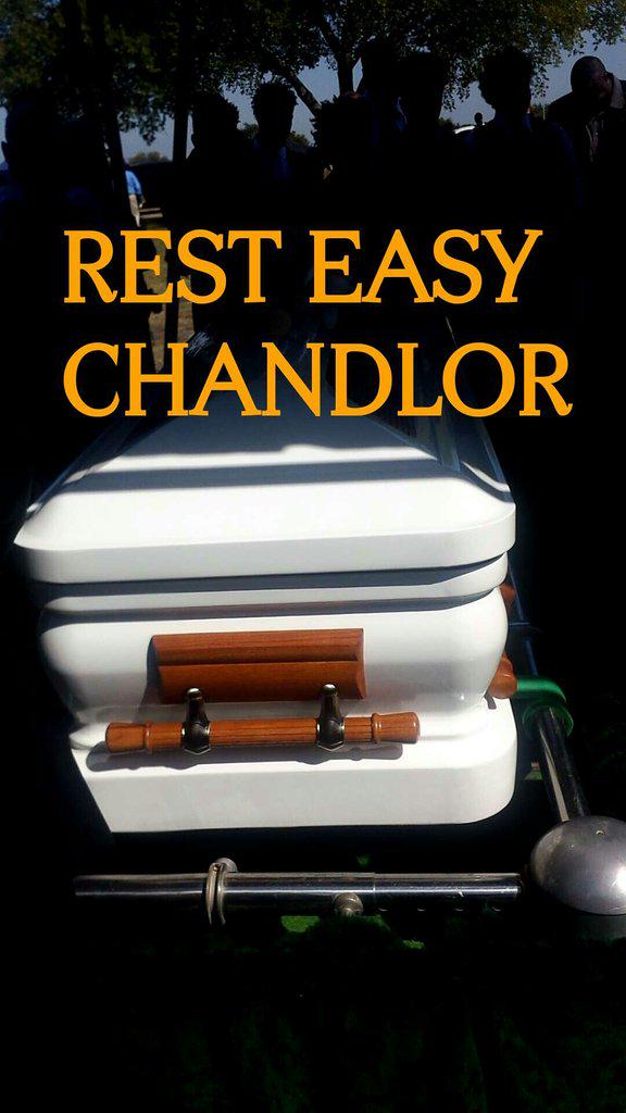 x_KiraaPrettyy's tweet photo. As We Laid You To Rest Today, My Heart Became Peaceful Knowing You Are Always Watching Over Me #RIPChandlor 😇💕😇 http://t.co/N07DEA26Fn