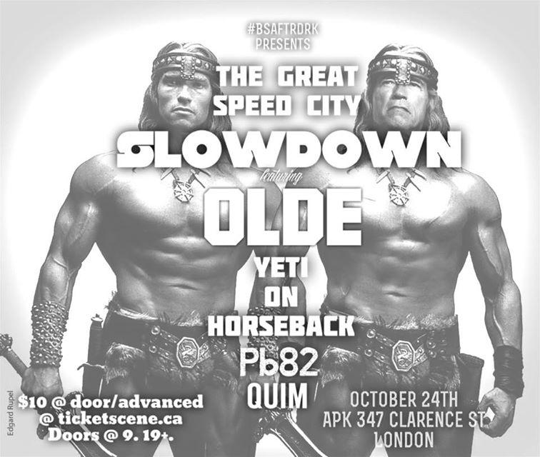 #The Great Speed City Slowdown@theAPK #Olde # Yeti on Horseback #Quim