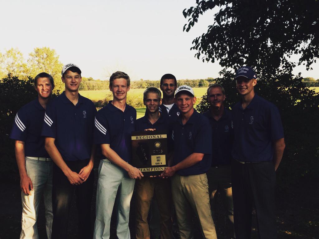 CCHS_Golfers's tweet photo. Back to Back regional champs! Sean Ozinga, Nate Kamp, Pete Vos all claim top 5 honors http://t.co/Mv9KktPGn6