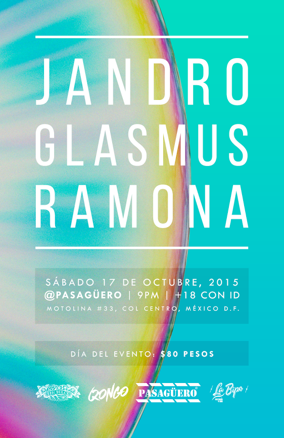 pasaguero's tweet photo. Sábado 17 de Octubre tienes una cita en #Pasaguero para escuchar a #Jandro​, #Glamus y  #Ramona http://t.co/rQT1kvCApe