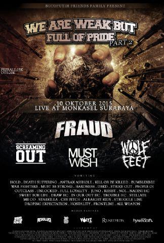 10 oktober 2015, at MONKASEL SURABAYA, datang,ramaikan,sukseskan, tapi ingat, tanpa kungfu dancing!!okey?! respect!