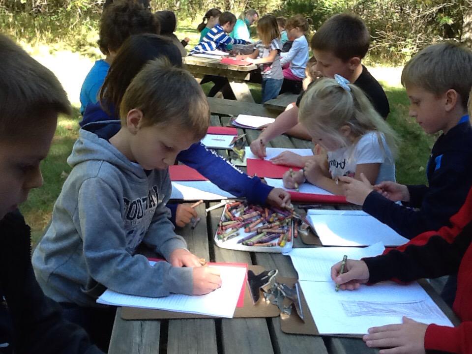 prb_2nd's tweet photo. Outdoor learning in the school forest!  #adoptatree #observations #lembergandcrew #lovefall http://t.co/xMbkGRjOVE