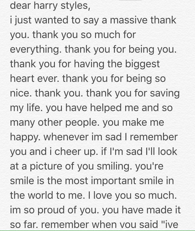 chenyaojiaa's tweet photo. @Harry_Styles I love you. thank you. im proud of you. #1 wish is for you to know I love you. please follow me maybe? http://t.co/vAm8tM9AzK