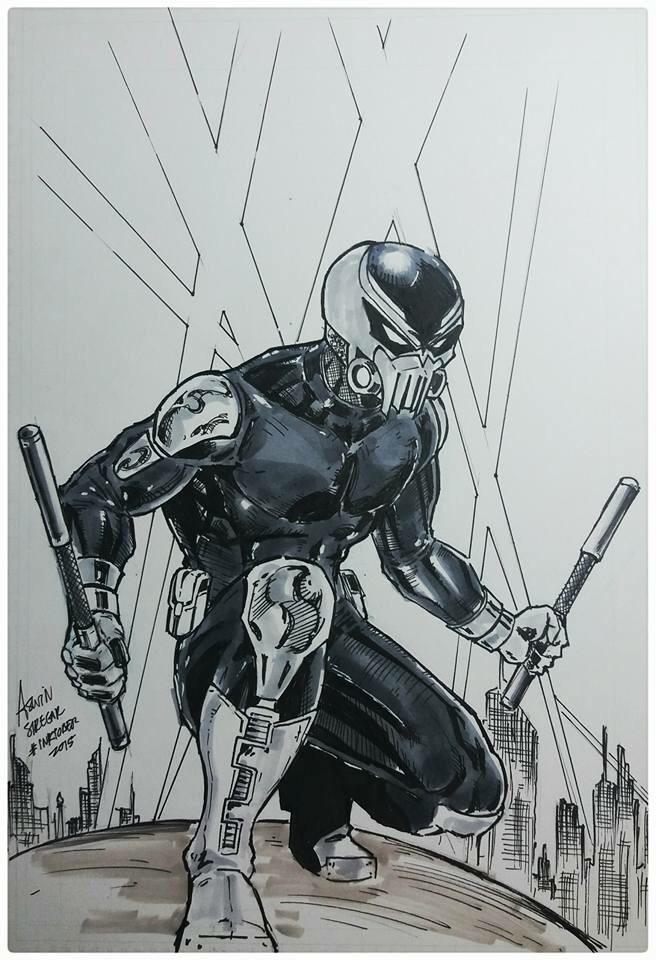 #SetanJalananFanArt karya Aswin Siregar, kreator Valentine &amp; co-creator Volt (Skylar Comics).

[FK]