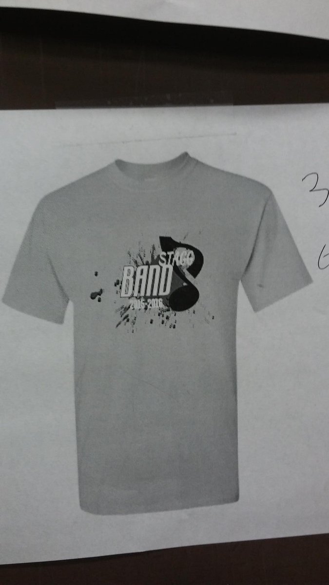 StaggBand's tweet image. This is our awesome 2015-2016 Band shirt! Designed by the one and only Señor Updegraff