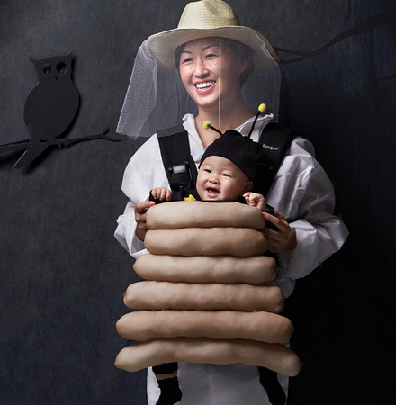 Todaysparent's tweet photo. 6 fun baby carrier Halloween costumes —> http://t.co/4BogjW81PC That unicorn, thoughhh! 🌈 http://t.co/6kHjOQjic9