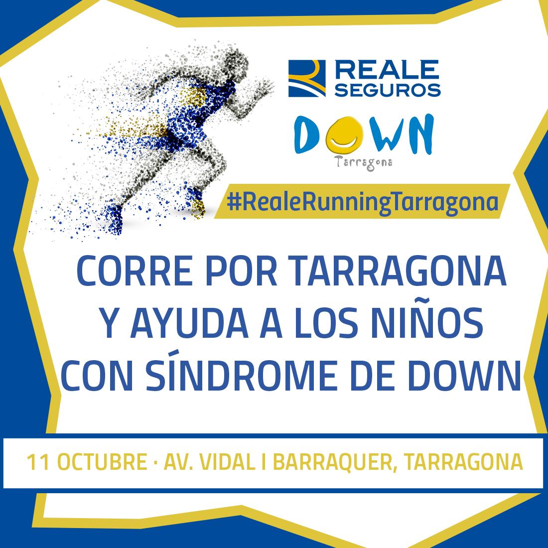 Reale_Seguros's tweet photo. ¿Tienes planes para este domingo en #Tarragona? Dale un toque solidario y muévete con la #RealeRunning http://t.co/UoZuMAcyf1