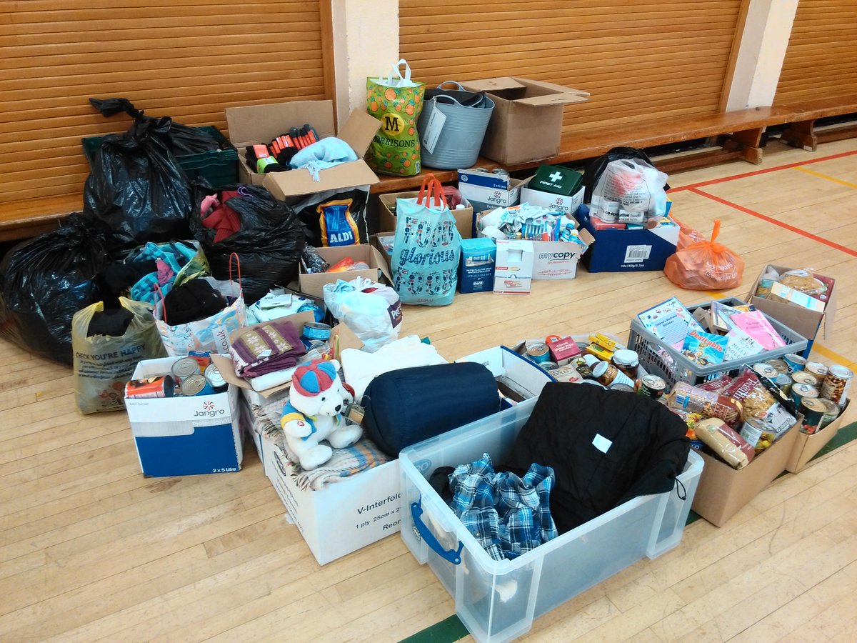 OurCofE's tweet photo. Just got back from @TruroHigh having led an assembly about our refugee crisis appeal and came back with this lot - http://t.co/vFhftvTiFp