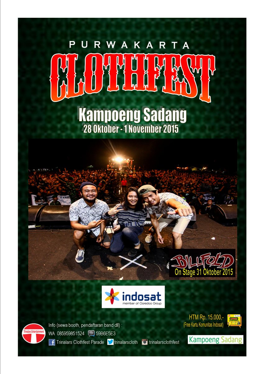 PURWAKARTA CLOTHFEST 28 Okt-1 Nov 2015 <a href="/kampoengsadang/">KAMPOENG SADANG</a> with @billfoldx . #trinalarsclothfest