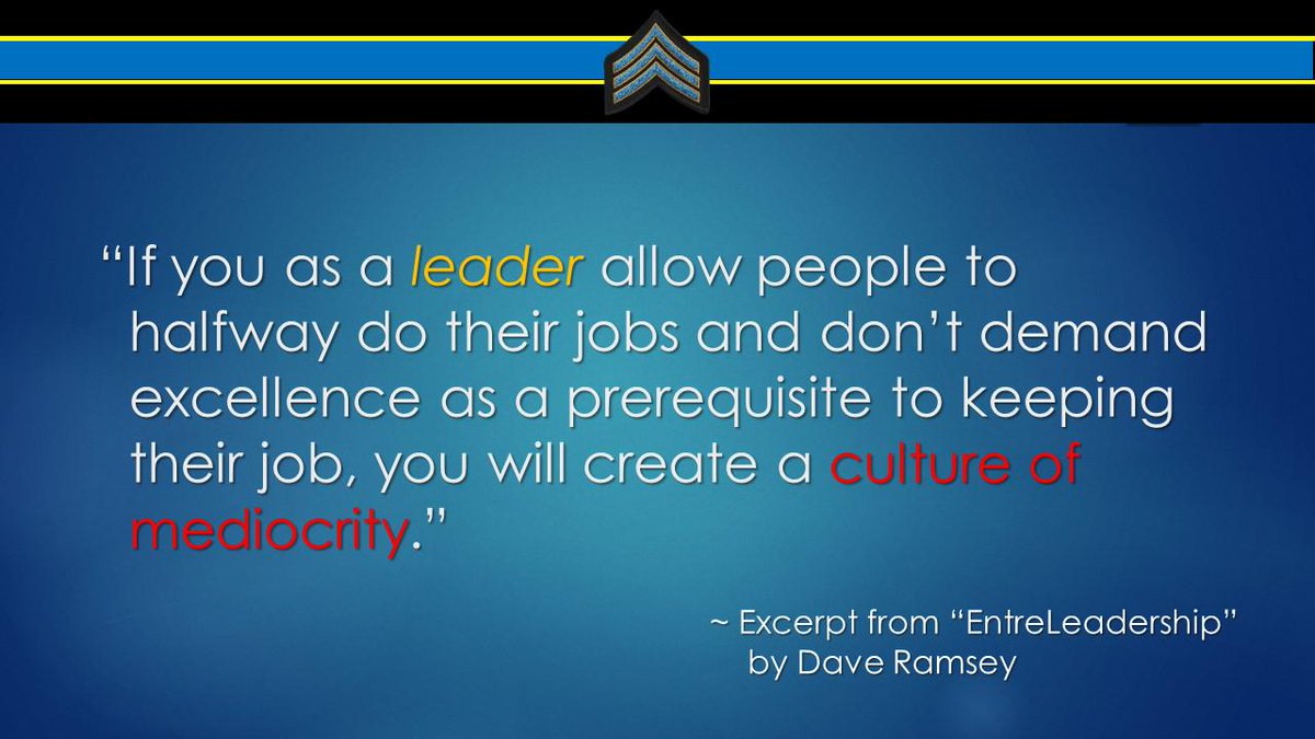 tbl_leadership's tweet image. LEADERSHIP: "If you as a leader allow people to halfway do their jobs and don't demand excellence as a..."