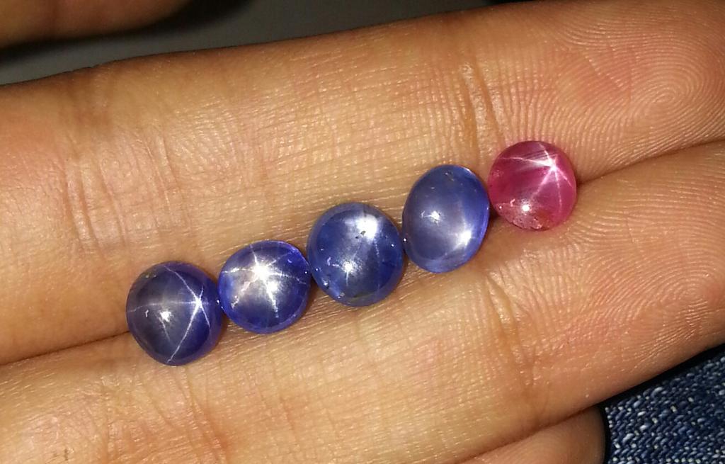 Blue sapphire star ceylon