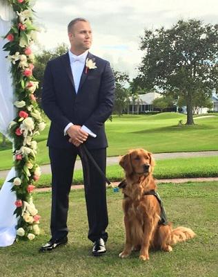 Mart1naConnor's tweet photo. Pretty sure he's got the best "best man" ever! http://t.co/Ffhh15YvFP  #servicedogasbestman #dogsandweddings http://t.co/gCNLs1Yh9n
