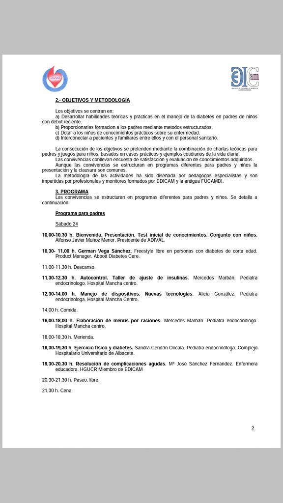 objetivos del programa de autocontrol de la diabetes objetivos del programa de autocontrol de la diabetes