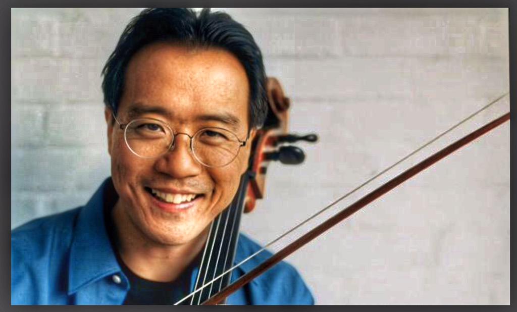 7 October 2015.      Happy 59th Birthday to Yo-Yo Ma.  Cellist extraordinaire! 