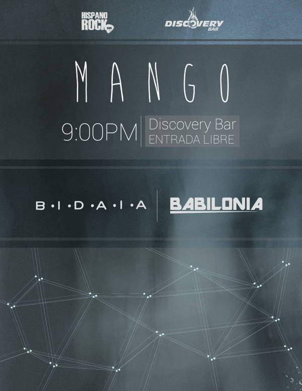 MangoBanda's tweet photo. Recordamos que este jueves pueden ir a vernos en @DISCOVERYBAR: http://t.co/pNuUlJZCke