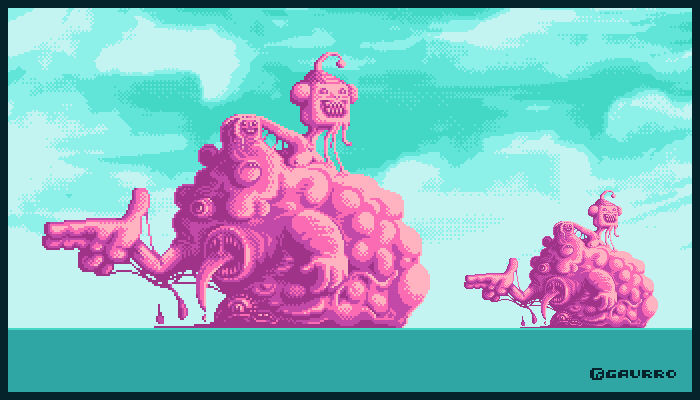 gaurro's tweet photo. Today I'll cheat sharing a thing i made last year. Goodnight people. #pixel_dailies
#multiheadedbeast @Pixel_Dailies http://t.co/LODq2ordcN