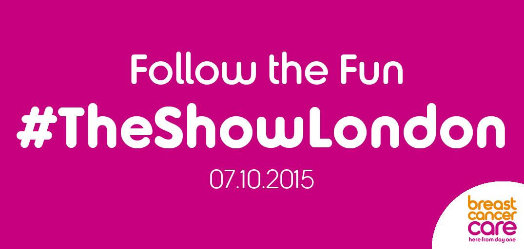 BreastCancerNow's tweet photo. Today's the day! To our amazing models and our fabulous guests, we can't wait to see you! #TheShowLondon http://t.co/WWQ1xts4KX