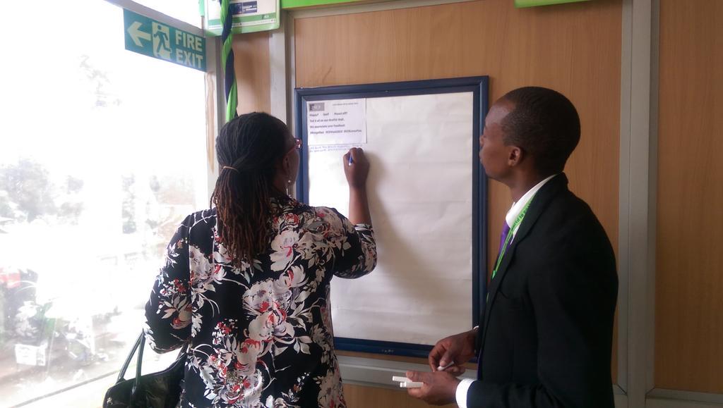 sheeemwangi's tweet photo. Happy? Sad? Pissed? #BongaNasi on our Graffiti wall #CSWeek2015 #KCBLovesYou @KCBGroup http://t.co/13jNh3J6wu