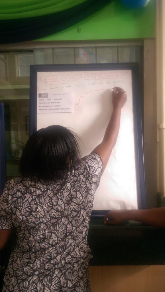 sheeemwangi's tweet photo. Happy? Sad? Pissed? #BongaNasi on our Graffiti wall #CSWeek2015 #KCBLovesYou @KCBGroup http://t.co/13jNh3J6wu