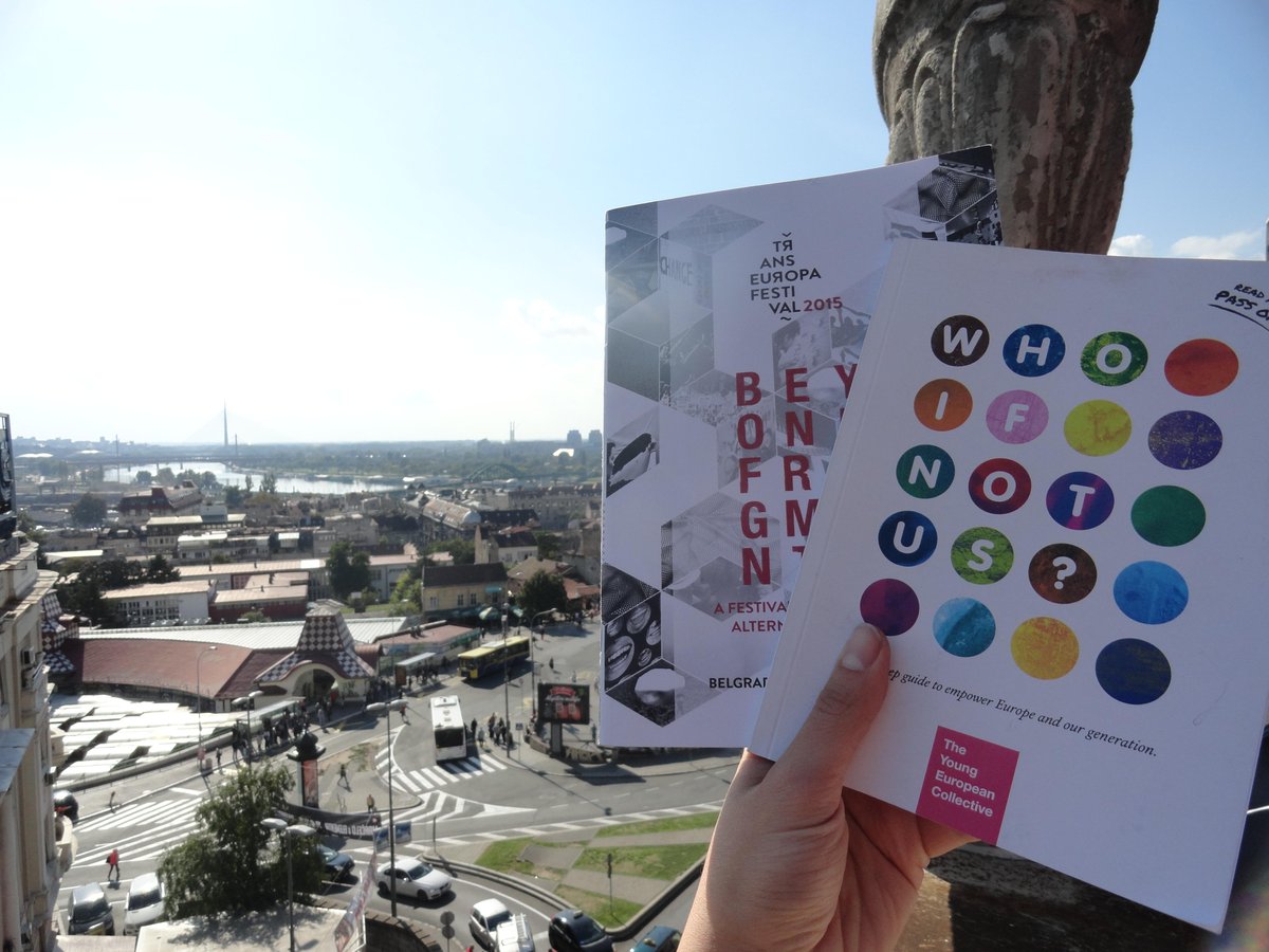 an_scharenberg's tweet photo. @w_i_n_u in Belgrade! Thanks @EuroAlter for all the inspiring and wonderful @TranseuropaFest #WhoIfNotUs #TEF15 http://t.co/sdyhAlg64h