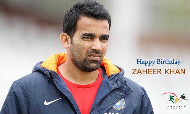 Join us to wish Happy Birthday to Indian cricketer \"Zaheer Khan\" 