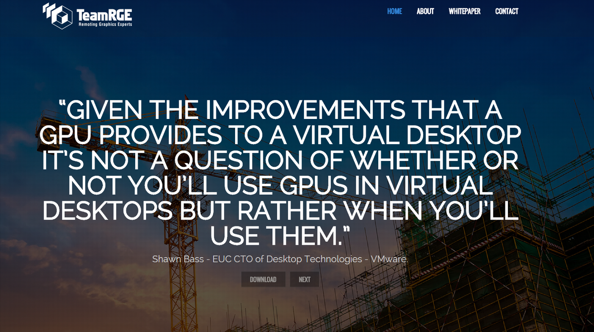 KABOOM; NEW website and whitepaper '3D #Graphics for Virtual Desktops #Smackdown' released. teamrge.com