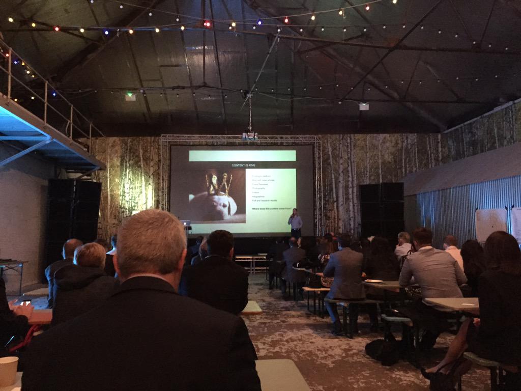 Great talk from <a href="/PhilBirss/">Phil Birss</a> at <a href="/CampandFurnace/">Camp and Furnace</a> this morning #CFSocial @NatWestComm
