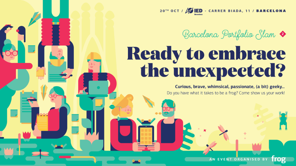 frogdesign's tweet image. In Barcelona? Come show us your work at frog #portfolioslam: fro.gd/1j198Cy