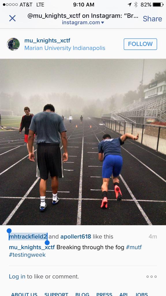 mhtrackfield1's tweet photo. @mhtrackfield1 MU Knights TF early morning testing! #KNIGHTELITE http://t.co/5XY484jNDP