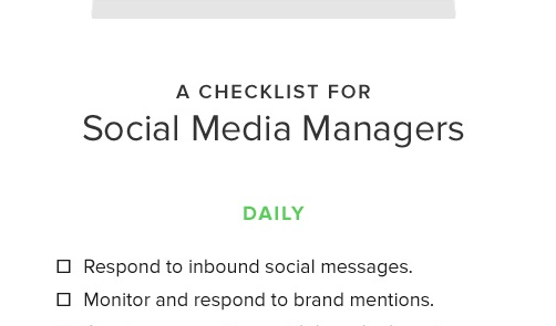 socialmedia2day's tweet image. A daily checklist for social media managers: bit.ly/1LfwFds