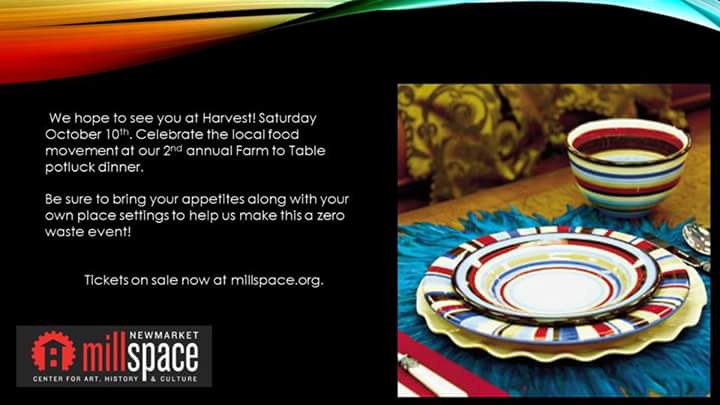 BYO place settings to help make Harvest! a zero waste event. Your table is waiting @ millspace.org