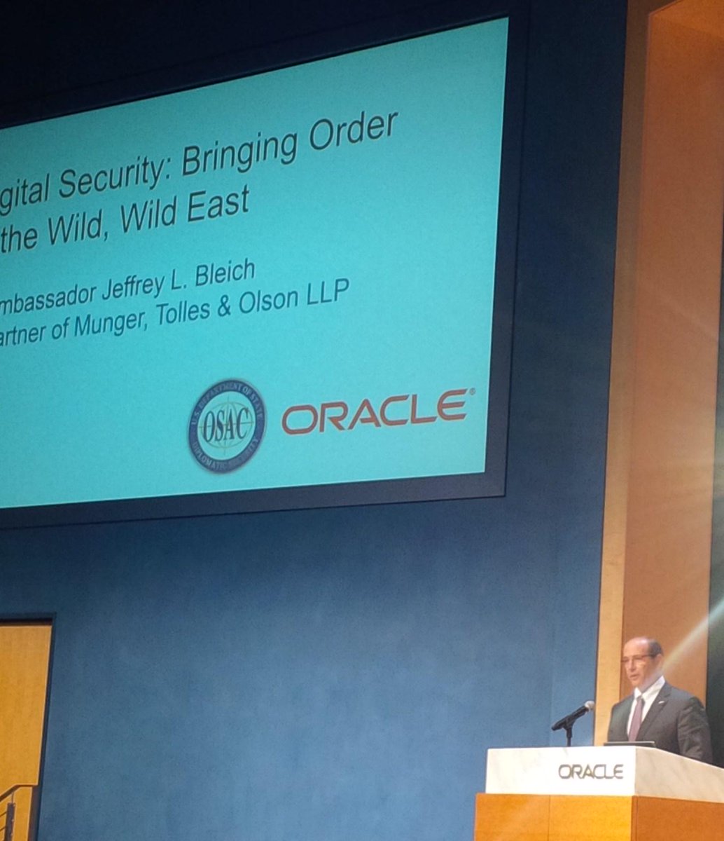 OSACstate's tweet image. Honored to have former US Ambassador Jeffrey Bleich @AmbBleich keynote yesterday&apos;s #osacPARC meeting at @Oracle!