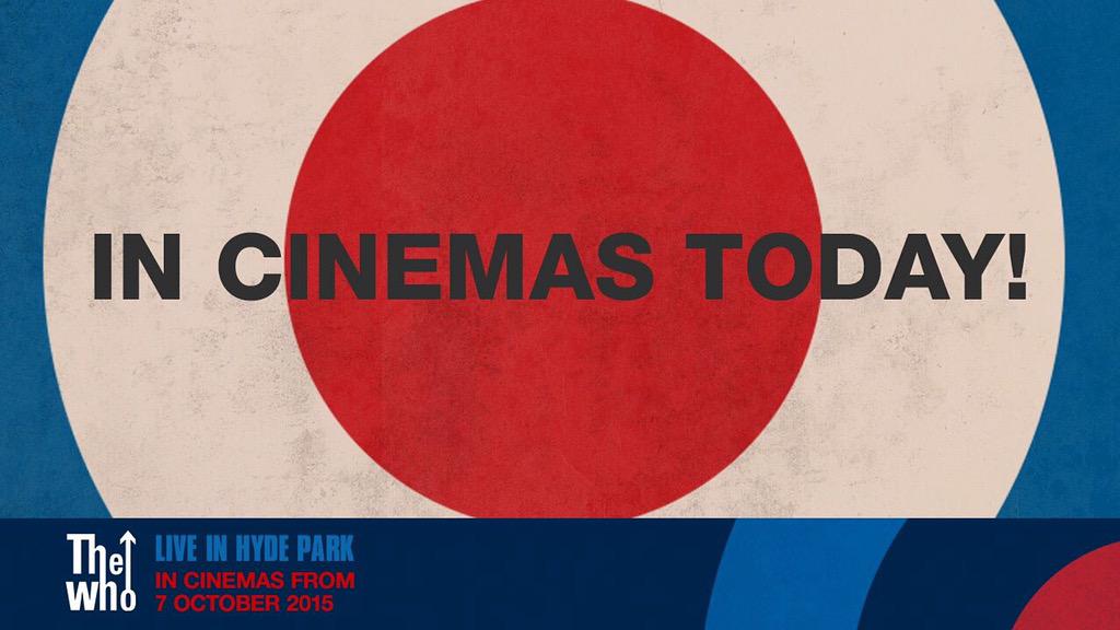 SaveStudioUK's tweet image. In cinemas today @TheWho show at @HydeParkCT24 keep following us to #savemusicstudiouk
