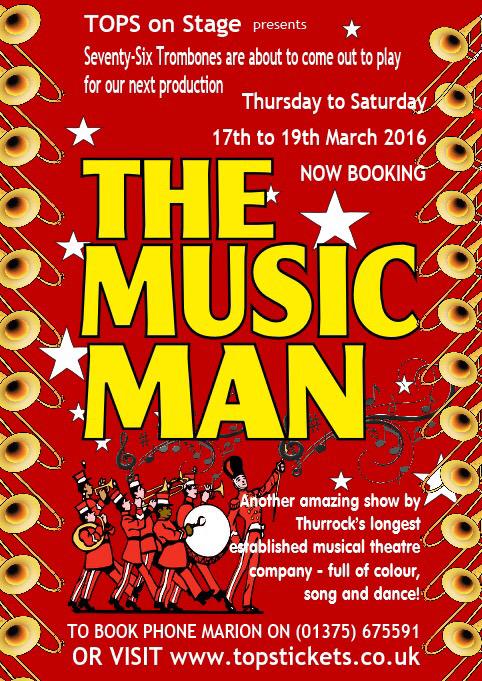 Auditions for our next production are Sunday 11th October. Check our website for info #topsonstage #topsmusicman