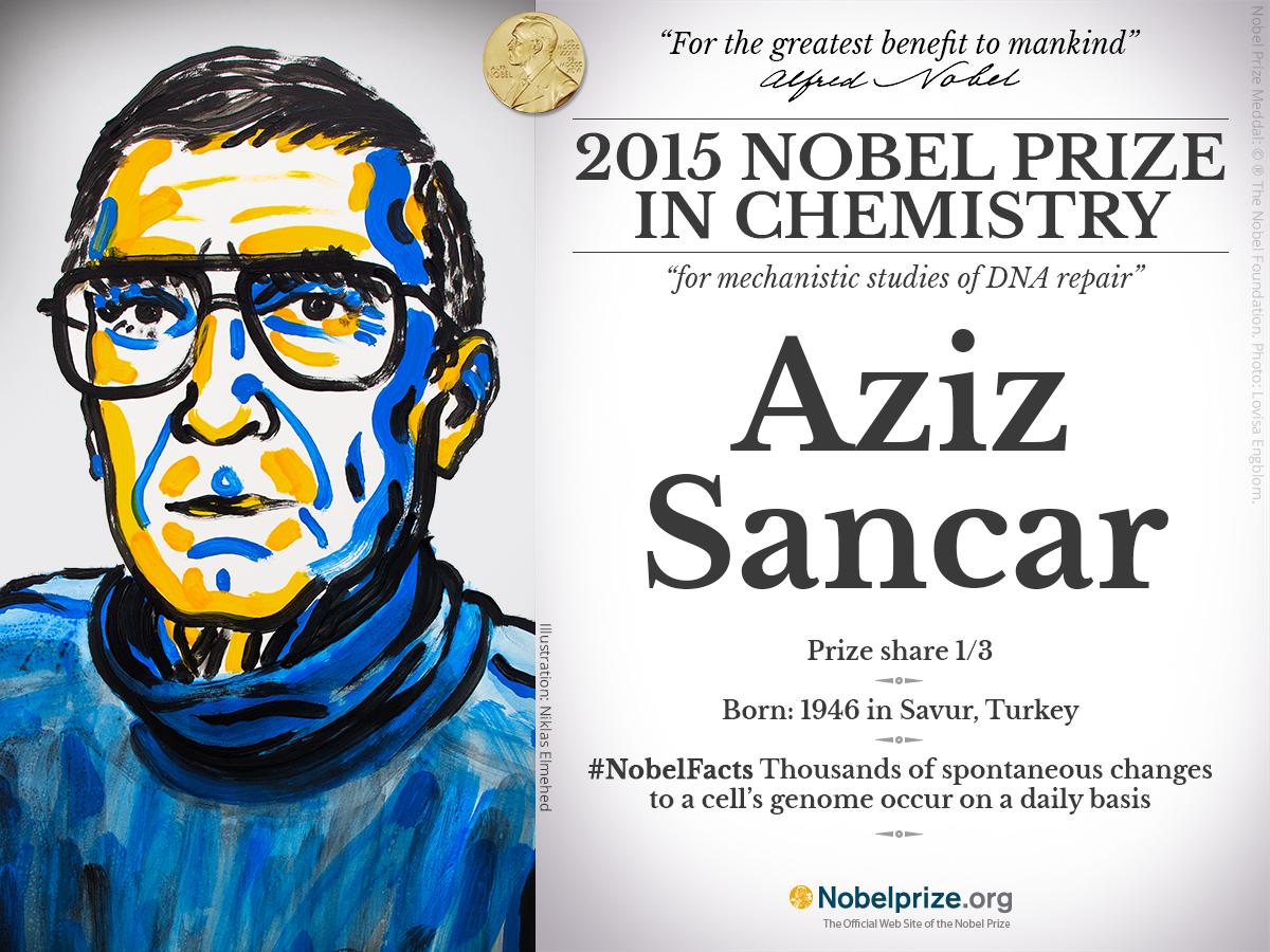 Aziz Sancar Nobel-díja - Forrás: Twitter