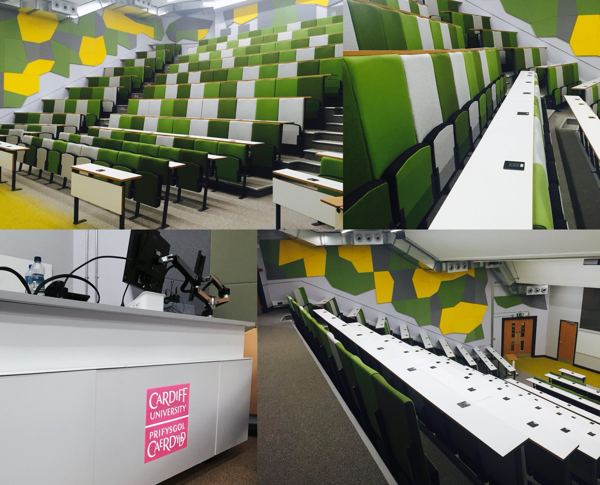 ChemistryCU's tweet photo. Our newly refurbished Shandon Lecture theatre ready for @CU_Chemistry students. #swanky #chargingdocks #happystudents http://t.co/vvjWdUwqVH