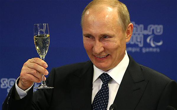Happy Birthday to Vladimir Putin! 63 today!
I hope Barack Obama has sent him a nice card!  