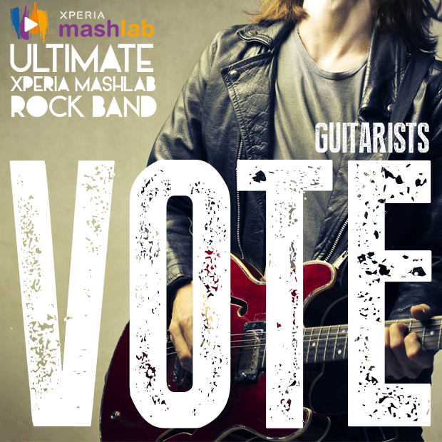XperiaMashlab's tweet photo. Get busy strumming coz votes are open for guitarists! http://t.co/1dNp9VC5Ok #ROCKTOBER Tomo we vote rock singers! http://t.co/QZ79F47lBh