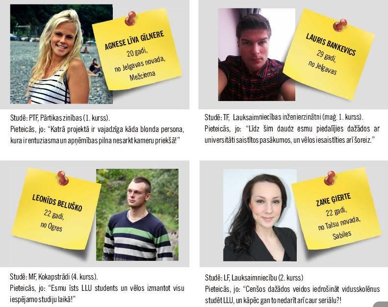 LaBiTeU_lv's tweet photo. Iepazīstam topošā LLU mini seriāla aktierus – četrus drosmīgus, atraktīvus un patriotiskus LLU studentus! http://t.co/lenVWjvV1a