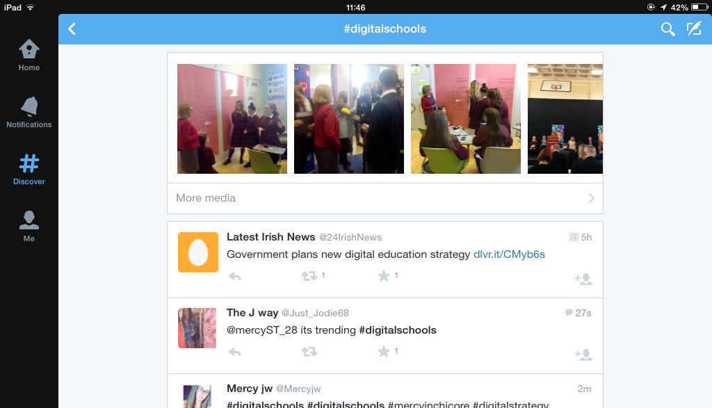 mercyinchicore's tweet photo. #digitalschools is trending! πππ»
#digitalstrategy #MercyInchicore http://t.co/gnUXq47uvD