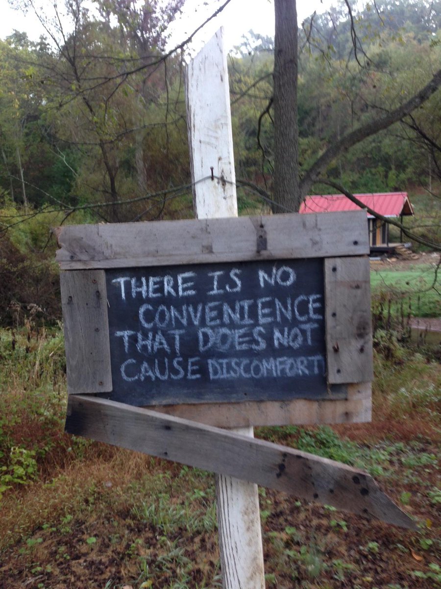 CaraAchterberg's tweet photo. My neighbor's sign. Very distracting and my opinion changes about it daily. #amwriting #roadsidewisdom http://t.co/yENsrELk2P