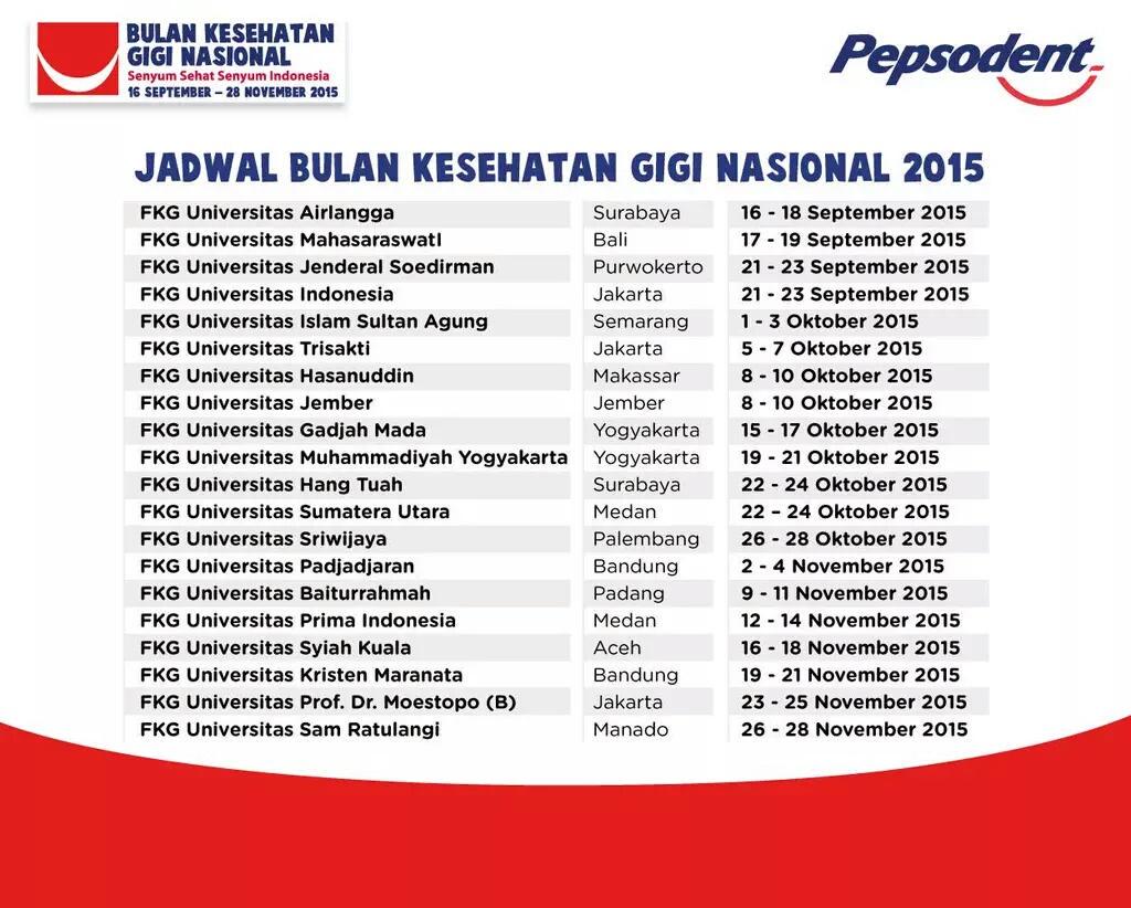 Mari kita infokan dan ajak ke sesama mengenai Bulan Kesehatan Gigi Nasional 2015 😁😍 #BKGN2015 #Pepsodent