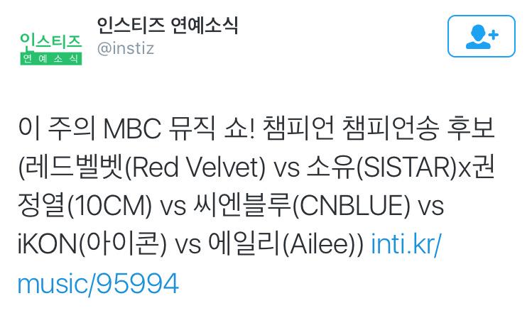 iKON_INTL's tweet photo. [TRANS] iKON is nominated for Show Champion this week! (cr: 940207com) http://t.co/E9Uxv7PVPO